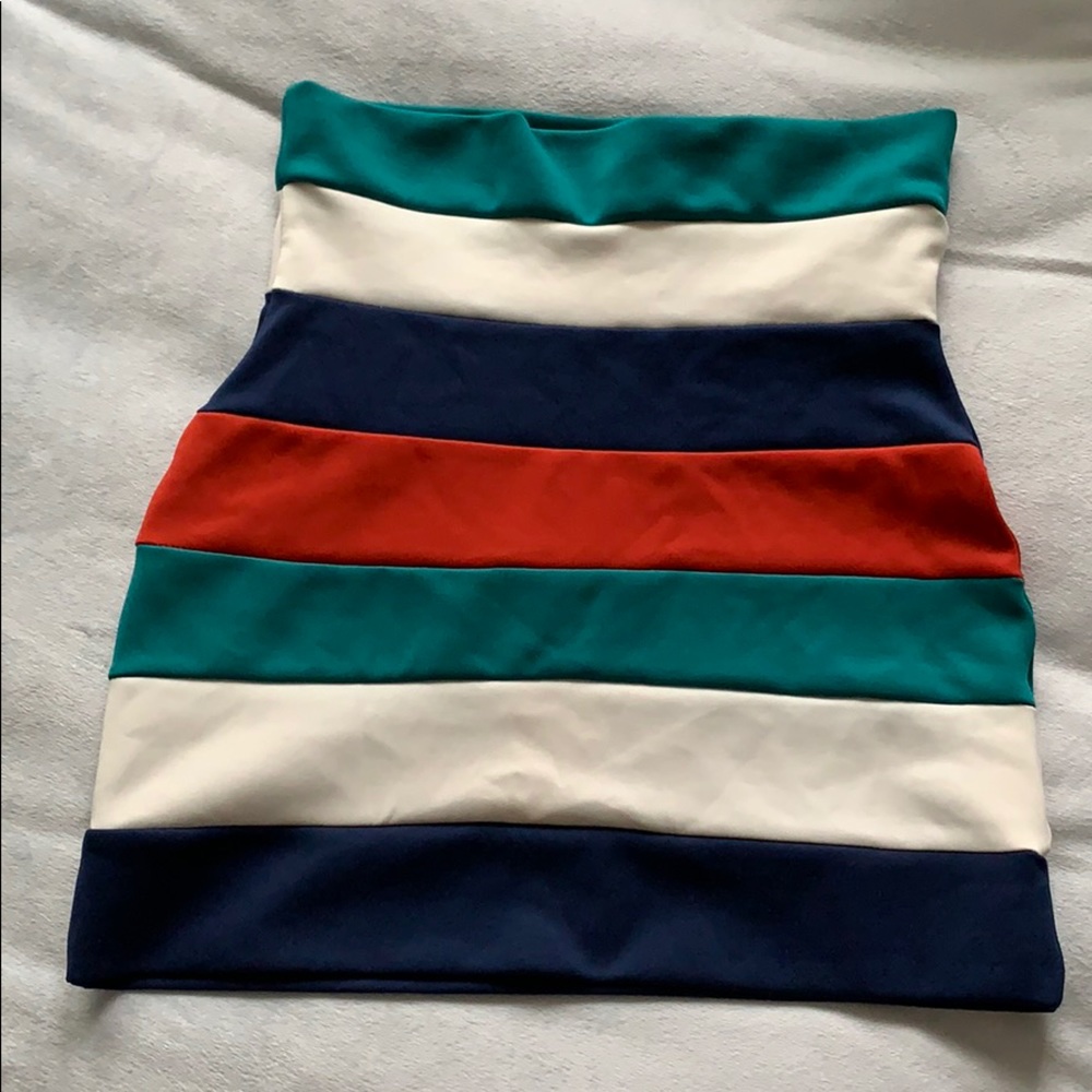 Multicolored Mini Skirt